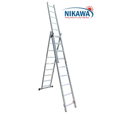 Thang nhôm ba đoạn Nikawa NKT-100